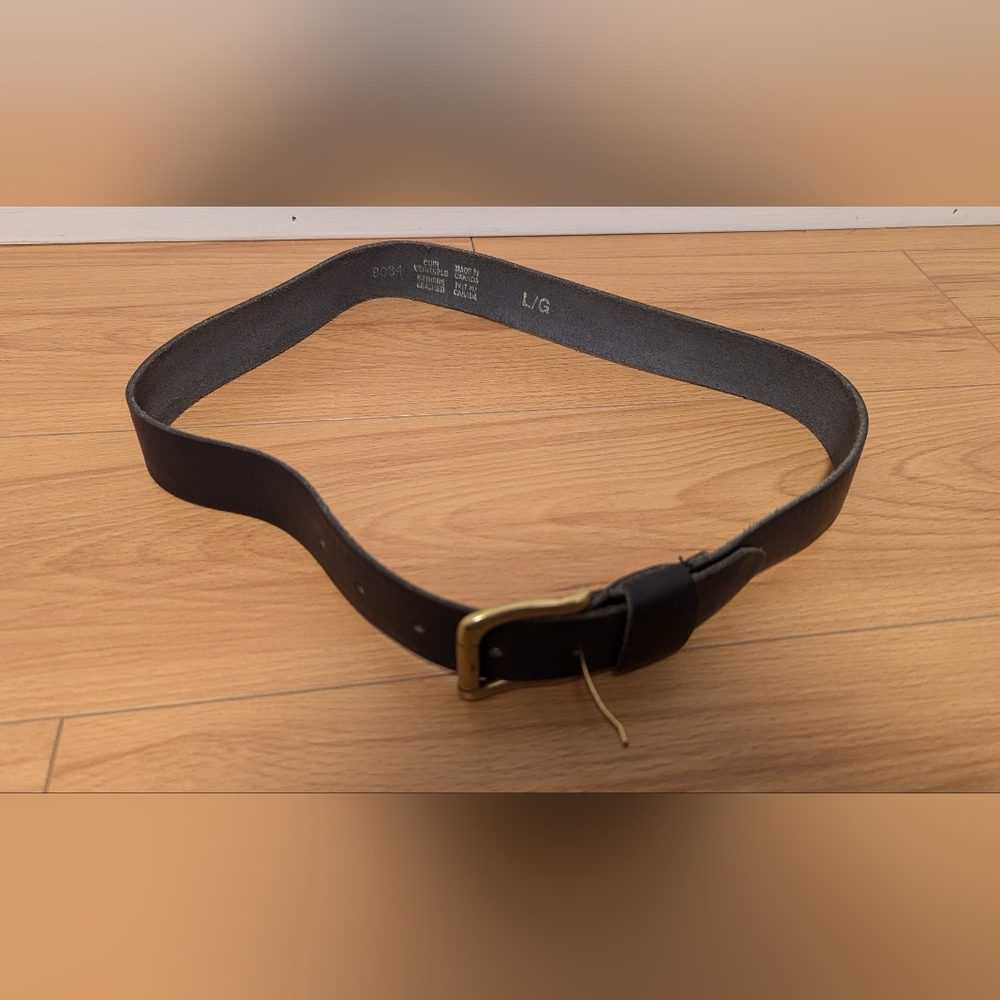 Leather Belt - Made in Canada - Large